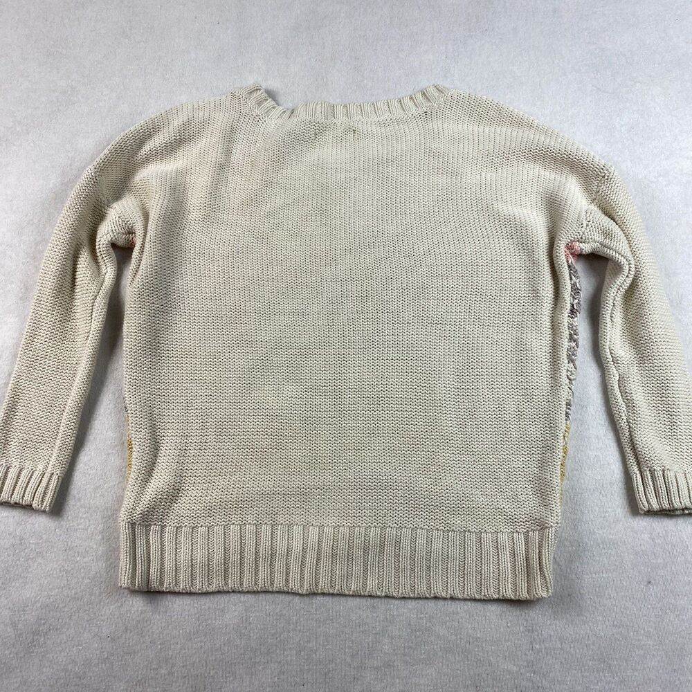 American Eagle Womens Knit Striped Sweater Size S Ivory - Picture 5 of 5